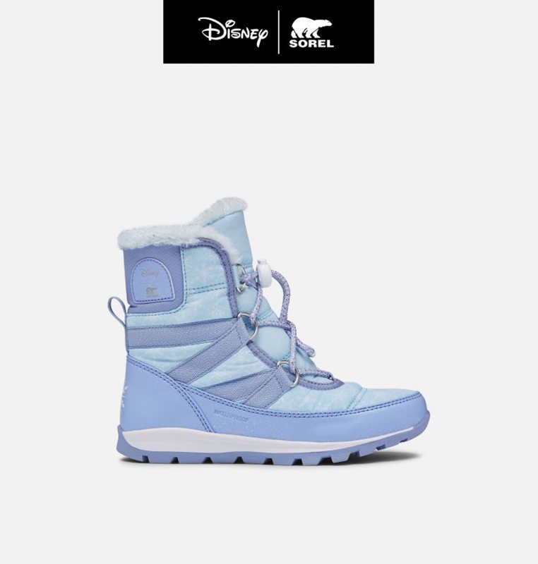 Kids Snow Boots Blue - Sorel Disney X Youth Whitney™ Short Frozen 2 –Elsa Edition - 836027-CIV